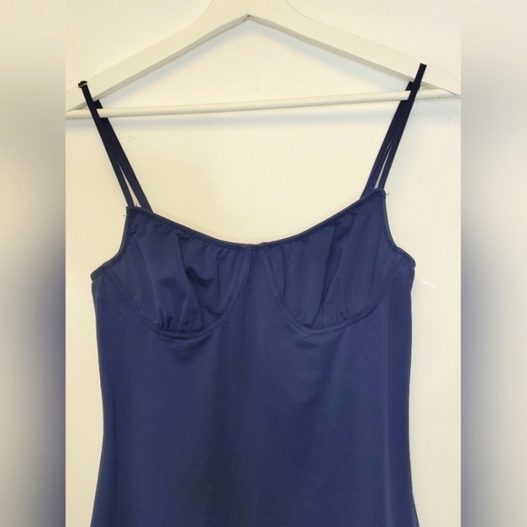 We Wore What From Danielle Burnstein Midi Slip Dress In Navy Size L - Picture 5 of 13